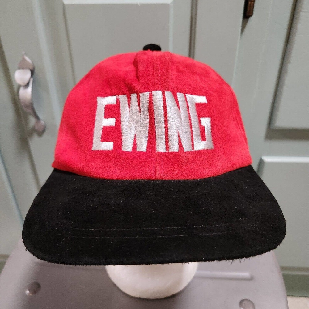 VTG Patrick Ewing Athletics NBA Basketball #33 Mens S‎ Small LEATHER Hat Cap